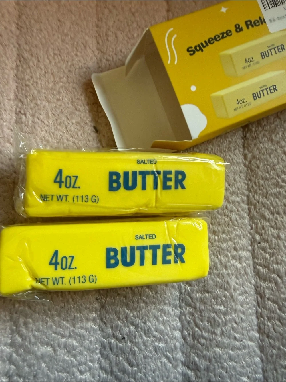 Butter Squishy, Slow Rising Soft Squeeze Toys Set of 2, Cute Butter Squeeze Toy